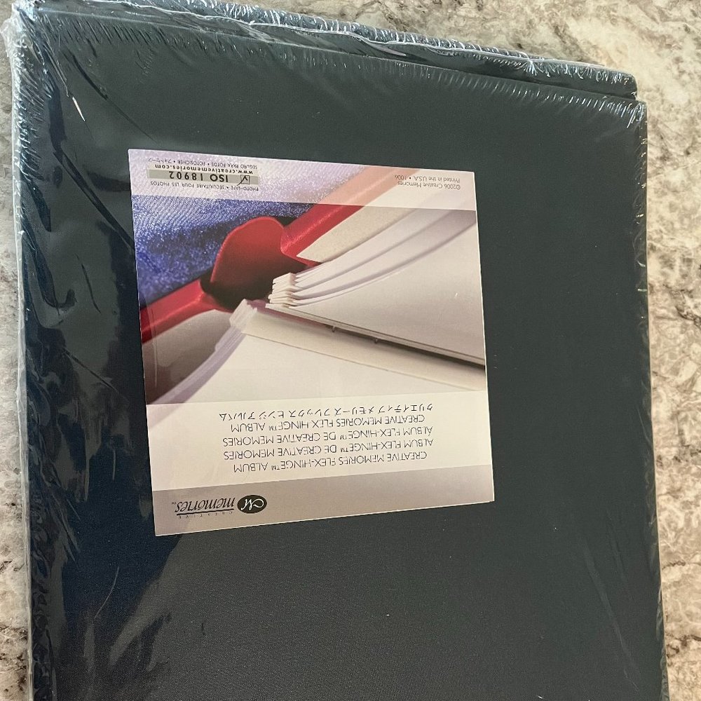 Creative Memories Sealed Navy Blue Landscape Album 12 x10 with white pages